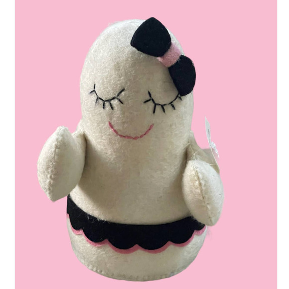 Ghost Girl Pink White Tik Tok Viral Colorway Halloween Figure Home Decor - Picture 1 of 4